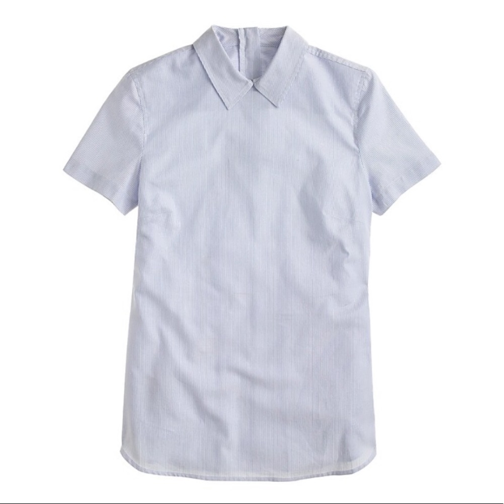 J. Crew Light Blue Short Sleeve Button-Down Shirt